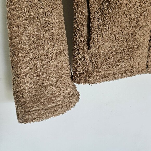 Patagonia Women’s Synchilla Teddy Bear Fleece Jacket Size Small Brown Sherpa - Picture 2 of 10